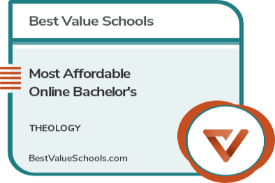 Most Affordable Online Bachelor's in Theology badge